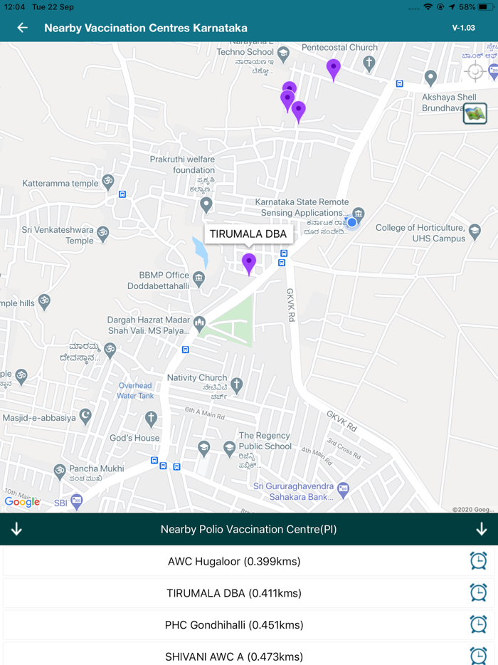Vaccination Centres Karnataka