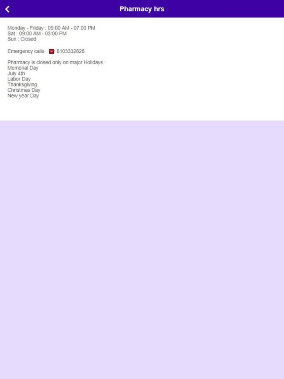 i Pharmacy Livonia iPad screenshot 2 - Medical app