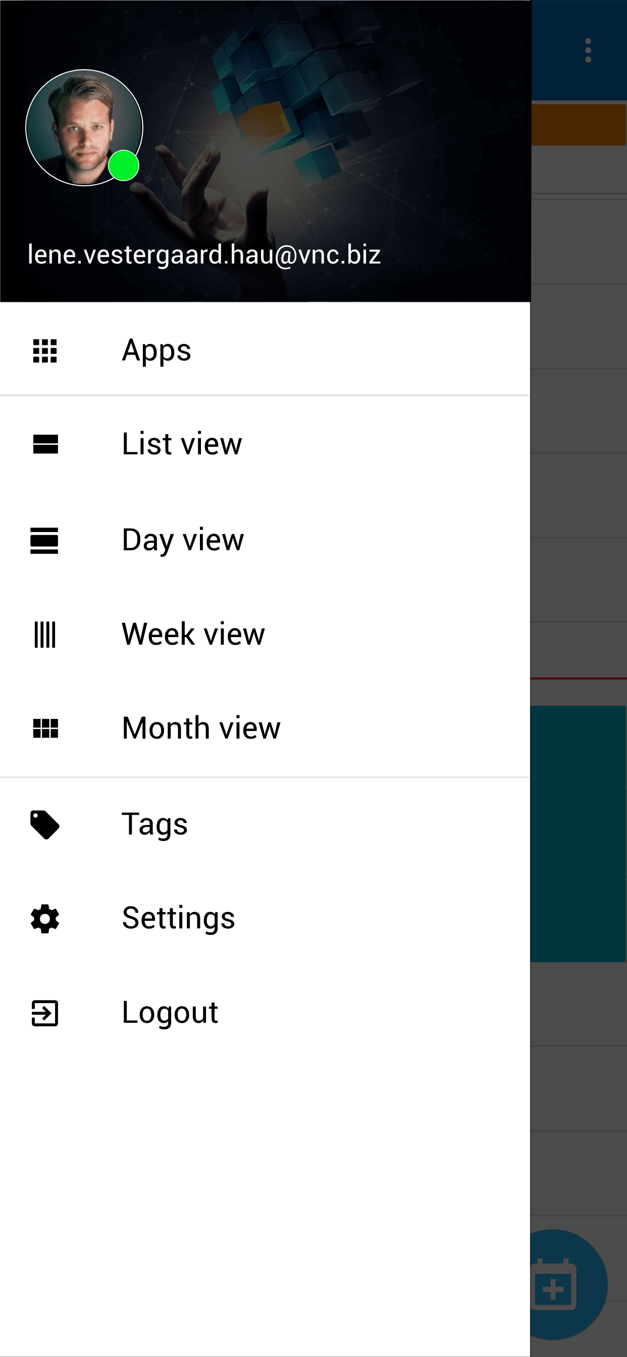 VNCcalendar