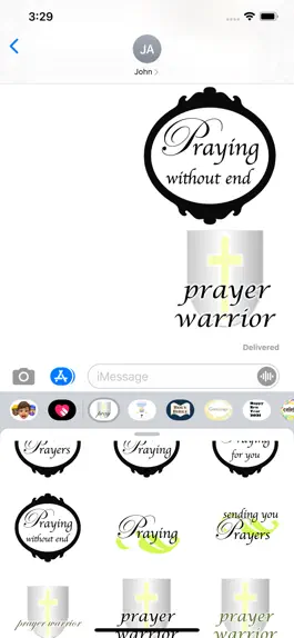 Game screenshot prayers stickers apk