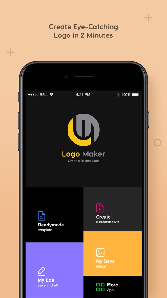 #1. Logo Maker - logo design (iOS) 由: Hiteshkumar Hihoriya