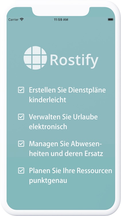 Rostify Dienstplanung