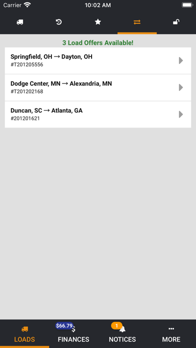 TruckMovers Touch Screenshot