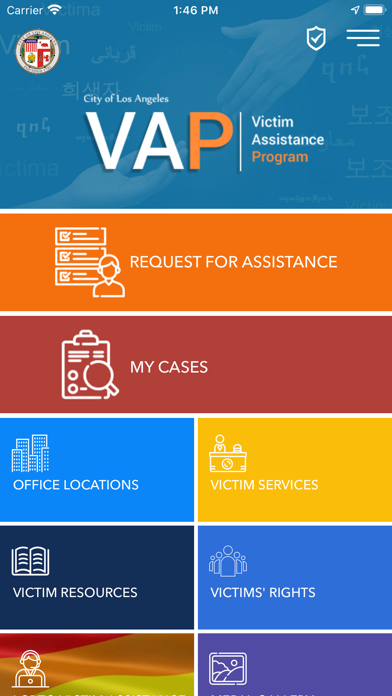 Victim Assistance Program Screenshot