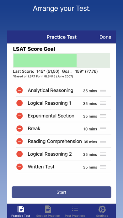 LSAT Test Timer screenshot 2