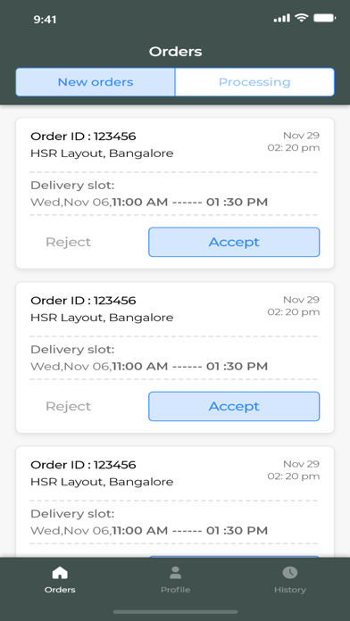 Grocery Saas Vendor Screenshot