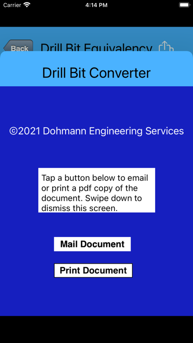 Drill Bit Converter Screenshot