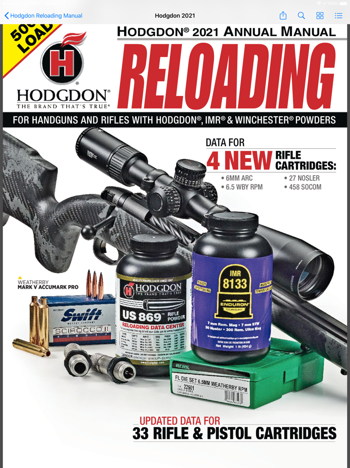 Hodgdon Reloading Manual