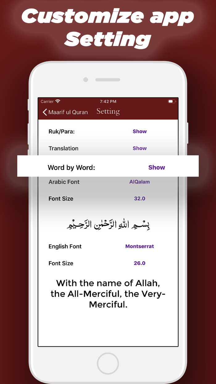 Quran English Tafaseer