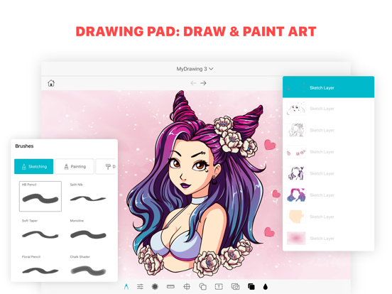 Screenshot #4 pour Drawing App Doodle Paint Draw