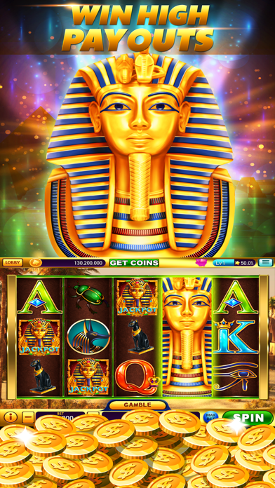 Cleopatra Slots Casino Game Screenshot
