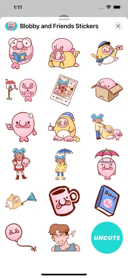 Game screenshot Blobby & Friends Stickers hack