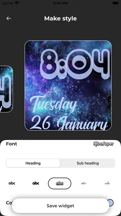 Screenshot #3 pour Date and Time Widget
