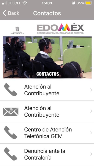 Servicios al Contribuyente Screenshot