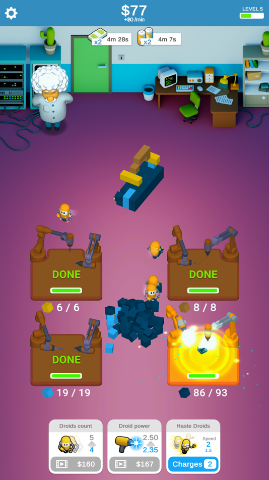 #2. Robotics Idle (iOS) 来自: Volodymyr Delinskyi