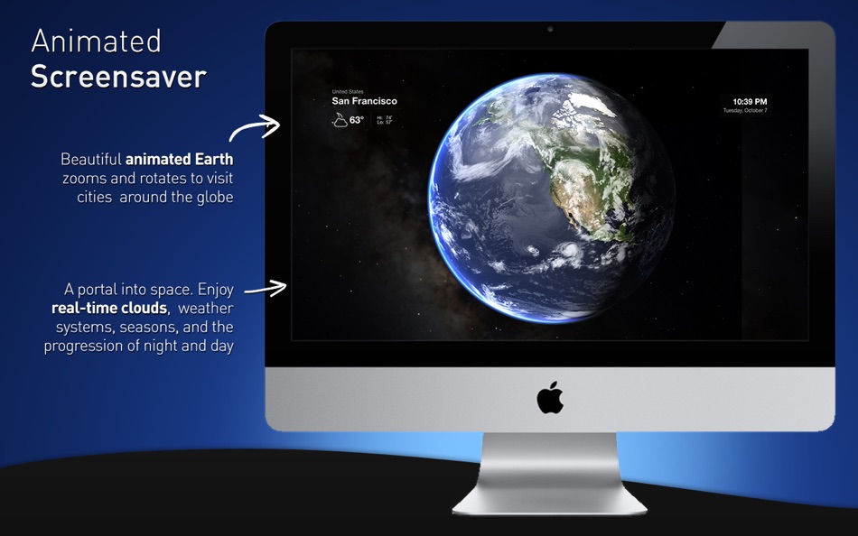 #3. Living Earth - Weather & Clock (macOS) Tekijänä: Radiantlabs, LLC