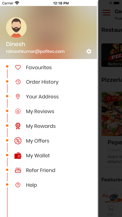 Food Pings Screenshot