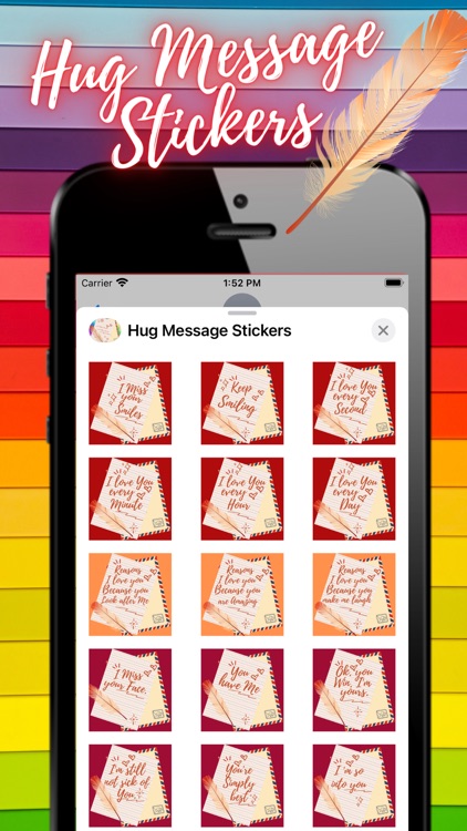 Hug Message Stickers