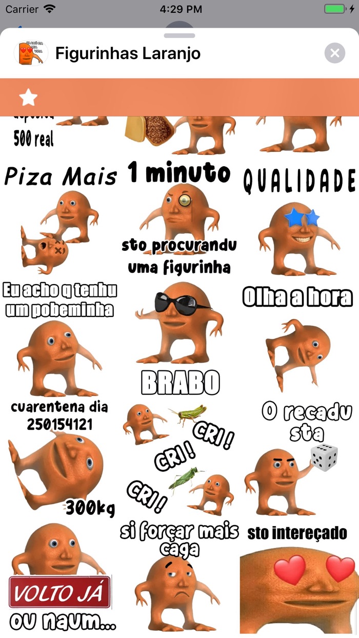 Figurinhas Laranjo