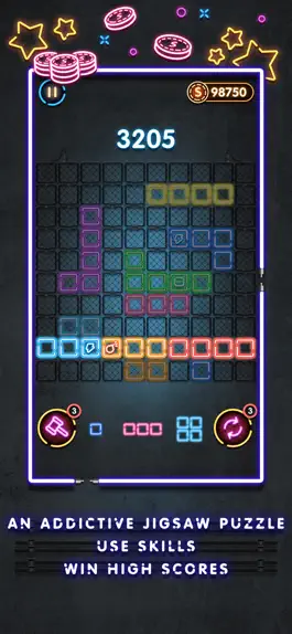 Game screenshot Neon Blocks 2021 apk