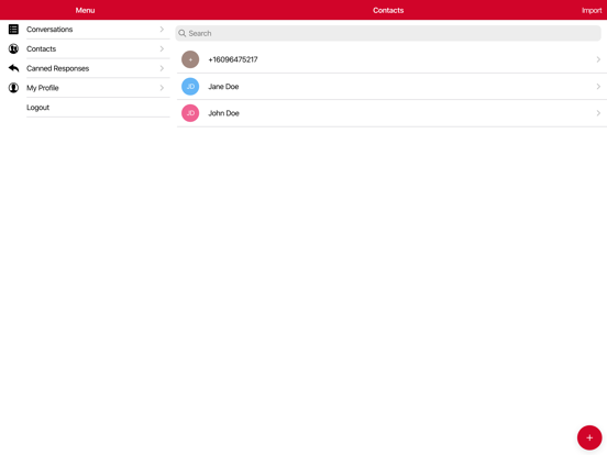Cleod9 Texting iPad screenshot 1 - Business app