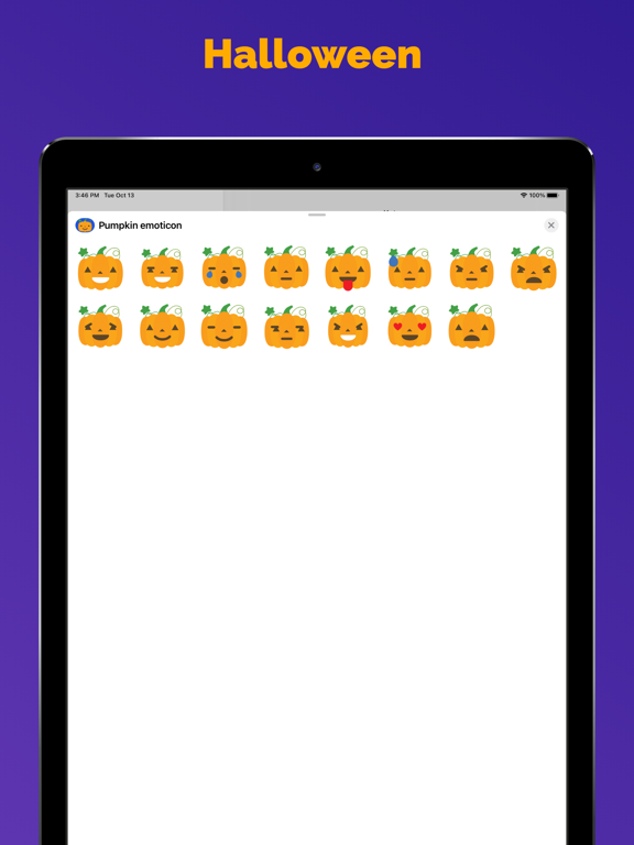 Screenshot #4 pour Pumpkin emoji for Messages