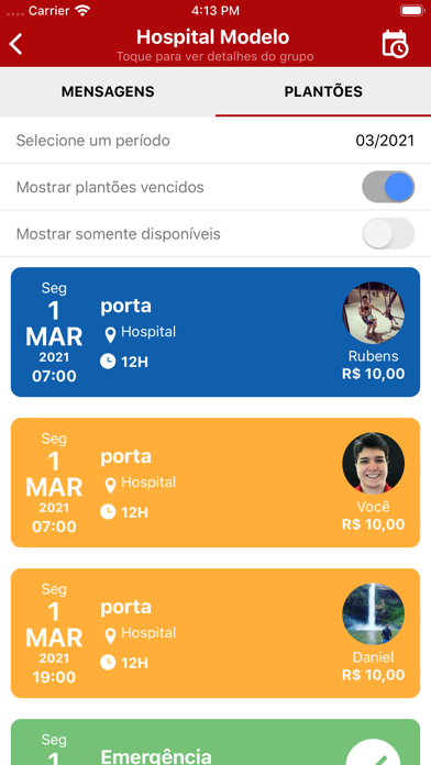 SOS Plantão Screenshot