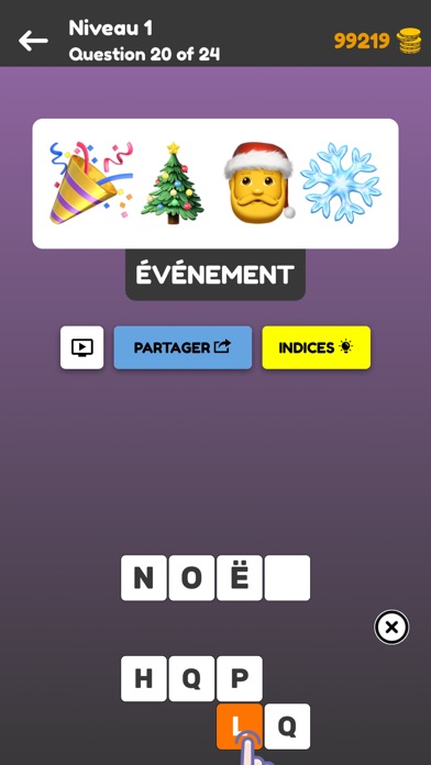 Screenshot #3 pour Quiz: Devinez le Puzzle Emoji