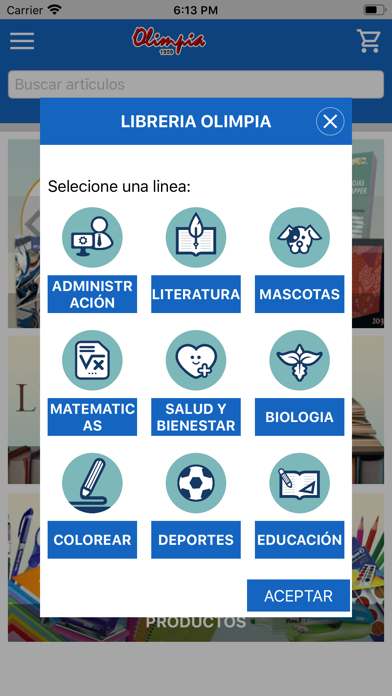 Libreria Olimpia Screenshot