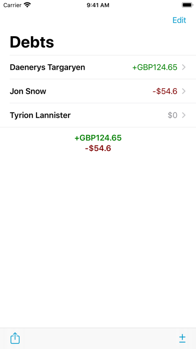 DebtBook Screenshot