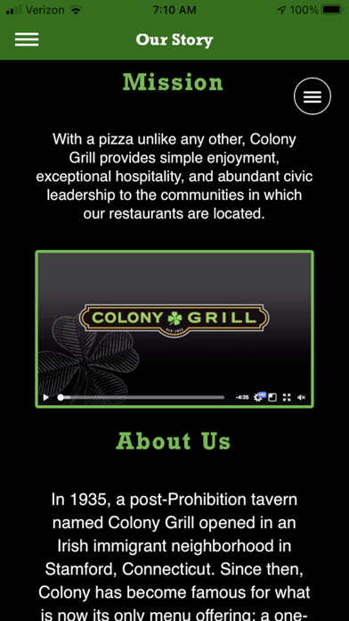 Colony Grill Screenshot