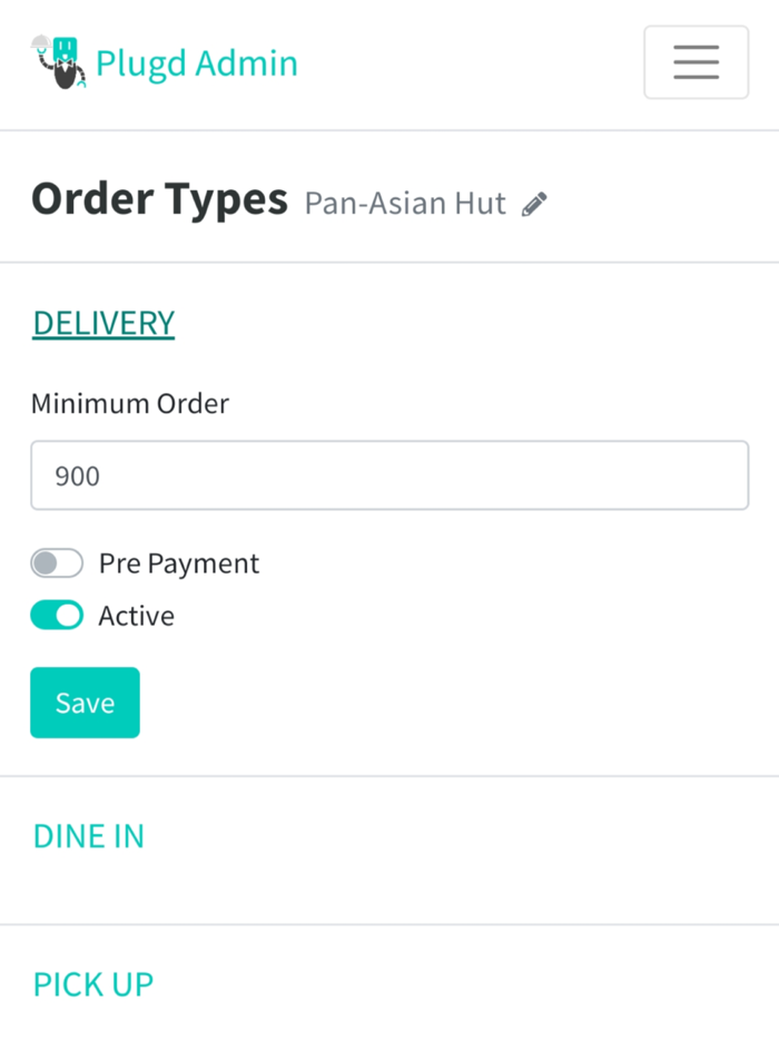 Plugd Restaurant Staff App