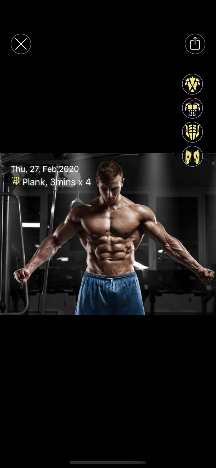 fitness log - gym photo marker