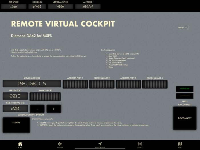RVC MSFS Diamond DA62