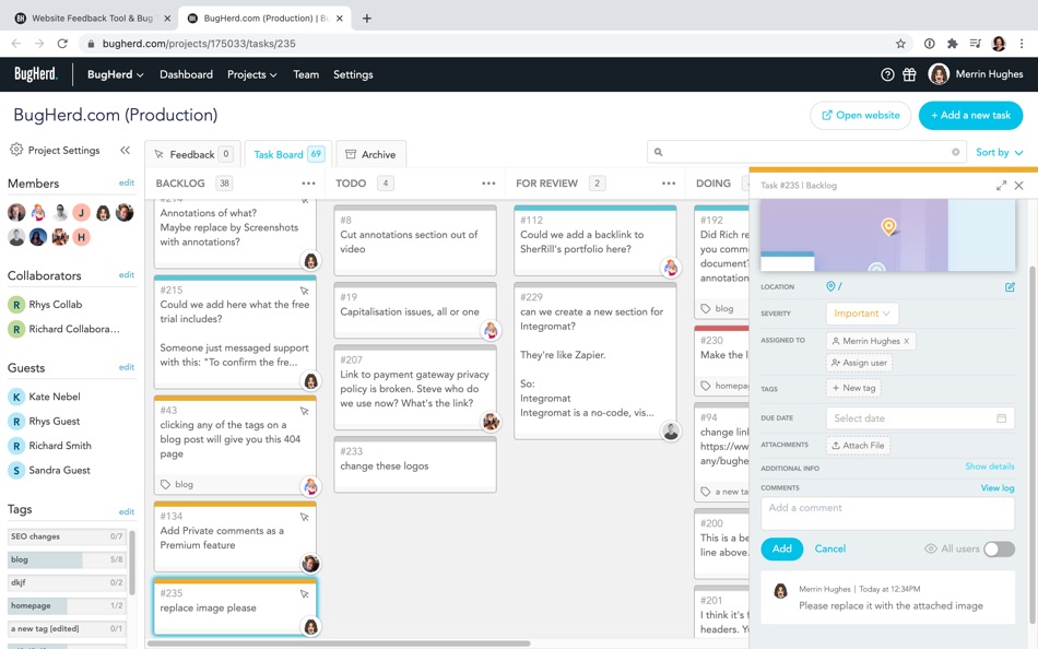 #5. BugHerd Website Feedback Tool (macOS) 由: Splitrock Studio Pyt Ltd