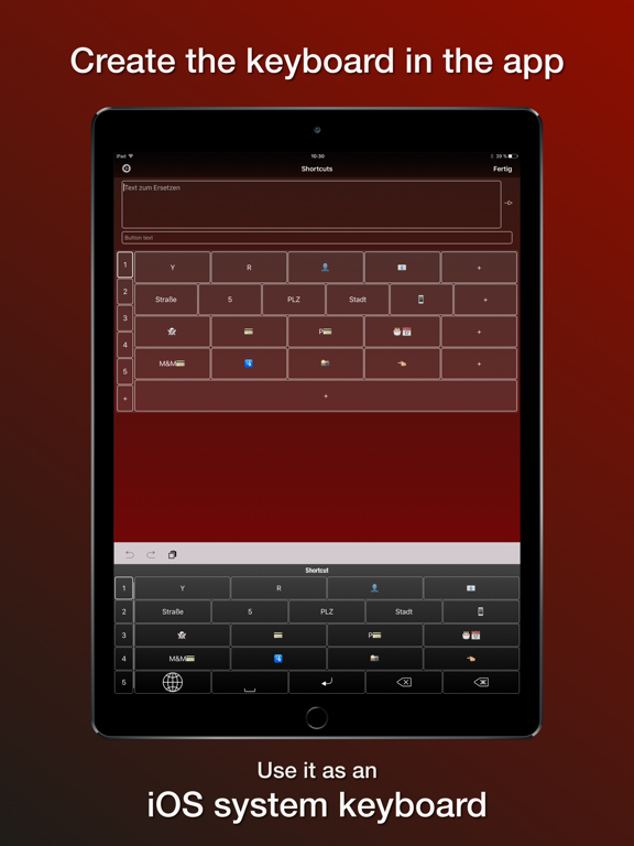 Shortcut Abbreviation Keyboard iPad screenshot 4 - Productivity app