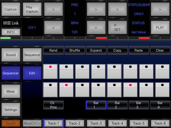 Screenshot #4 pour 6X806 Drum Machine Synth