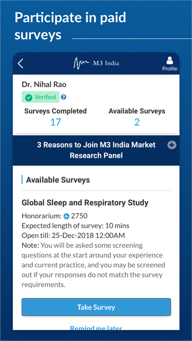 M3 India - Med News CME Surveyのおすすめ画像3