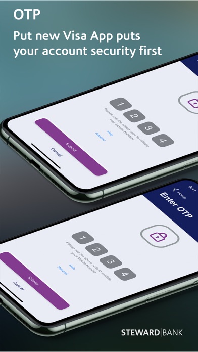 Steward Bank Visa Screenshot