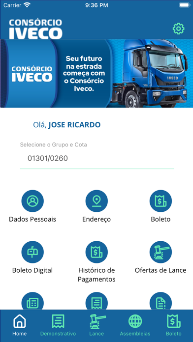 Consórcio Iveco Screenshot