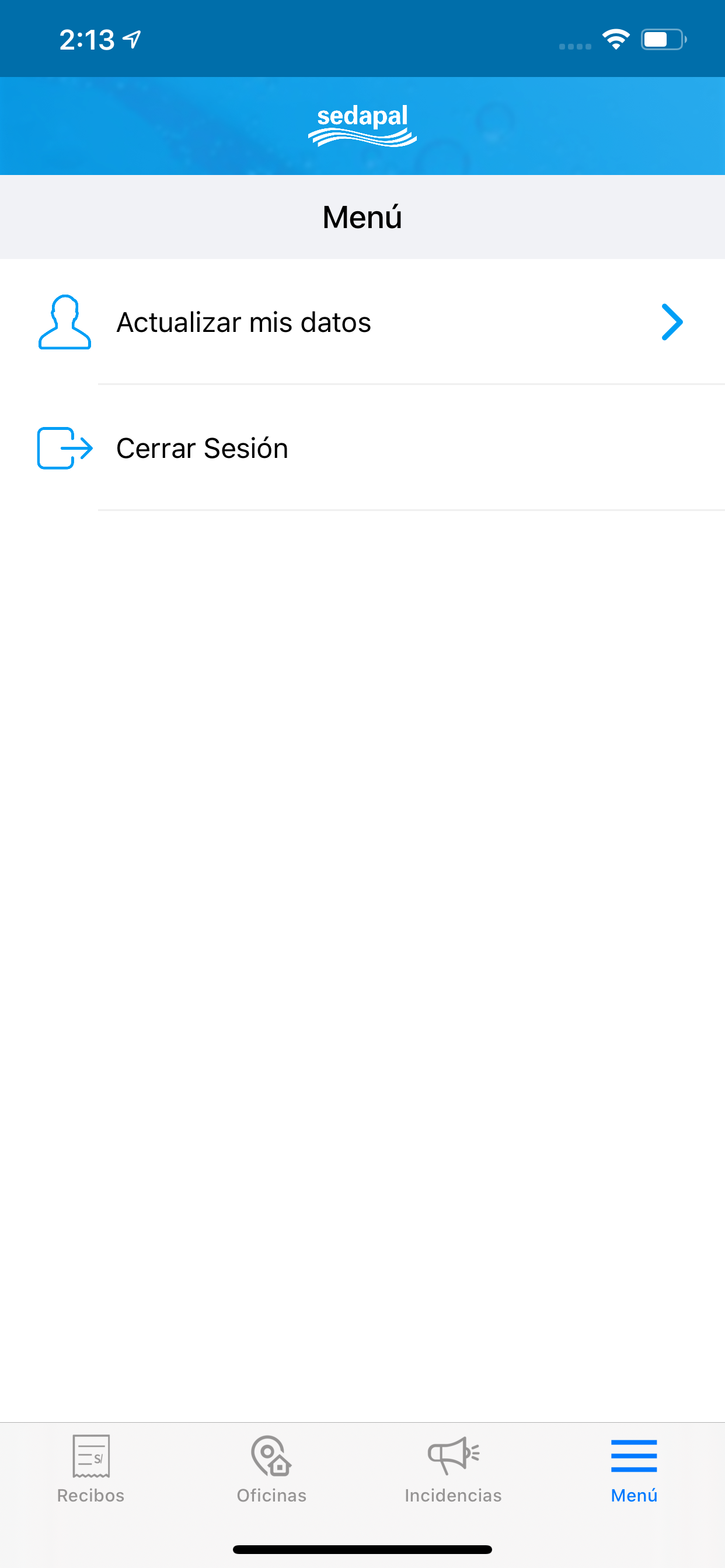 App Sedapal
