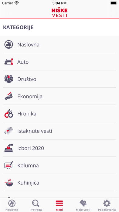 Niske Vesti Screenshot