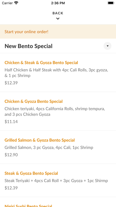 Fuji Grill Huntington Beach Screenshot