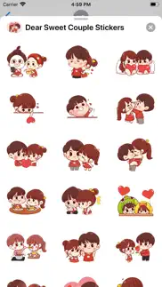 How to cancel & delete dear sweet couple stickers 1