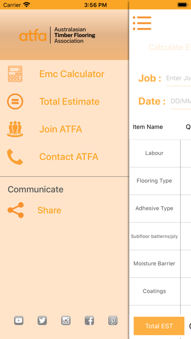 ATFA EMC & Pricing Tool Screenshot