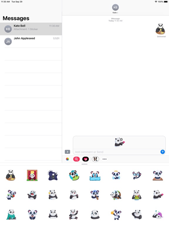 Screenshot #4 pour Panda Stickers (Animated)