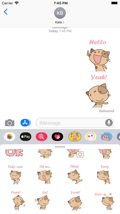 Cute Puss Stickers Pack