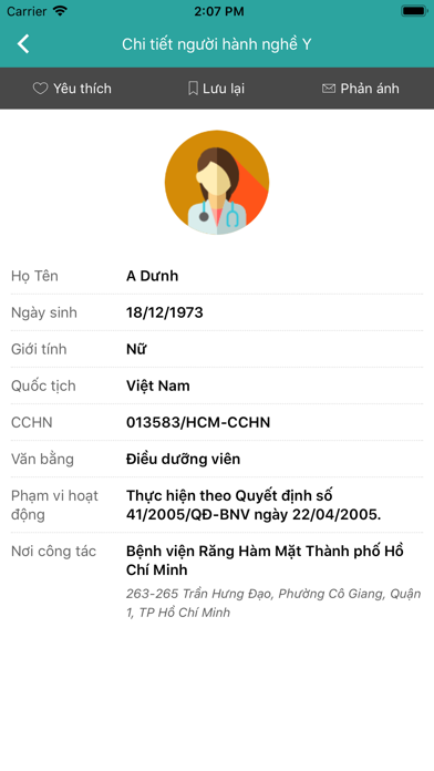 Cổng Tra Cứu Y Tế HCM Screenshot