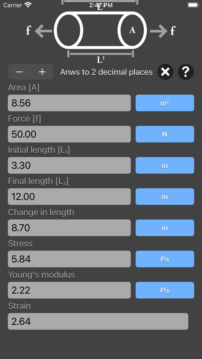Stress Strain Calculator