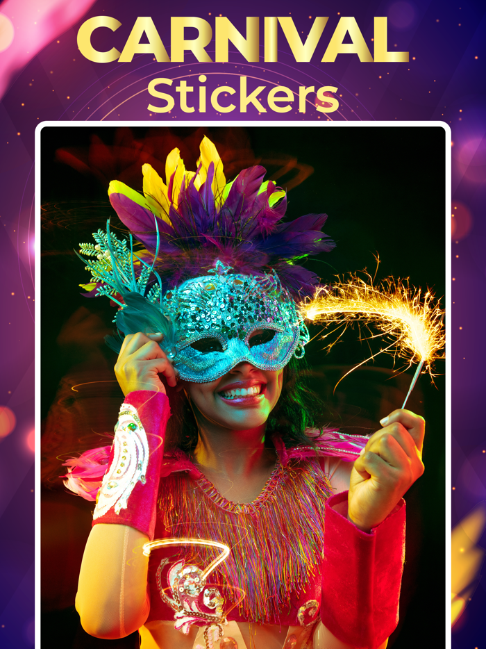 Carnival  Mask Stickers